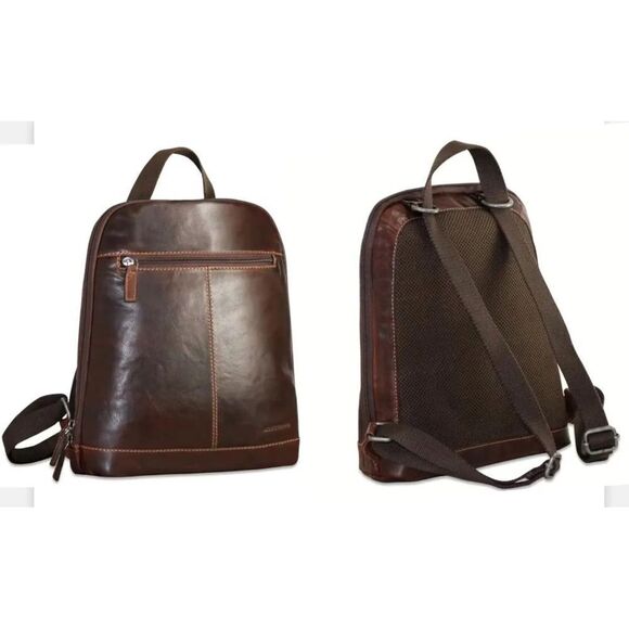 Jack Georges Voyager Convertible Backpack / Crossbody Brown Leather Unisex main image 9